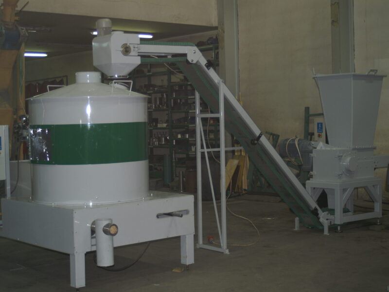 Briquetting machine for vegetable waste management