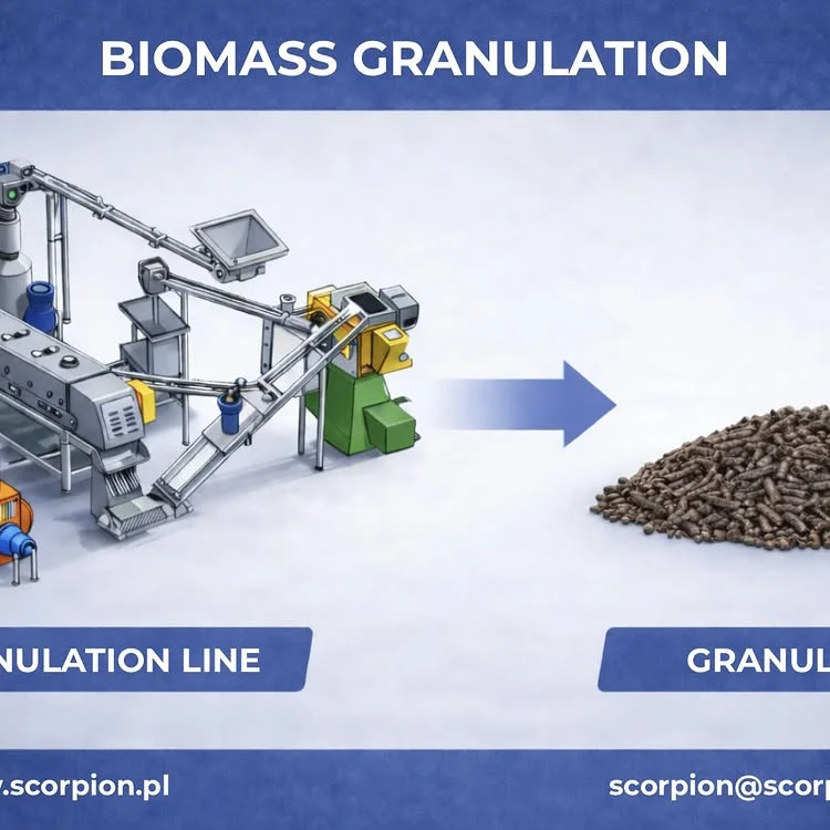 🇵🇱Granulacja biomasy i odpadów organicznych‼️ Granulacja biomasy to skuteczny sposób&hellip;